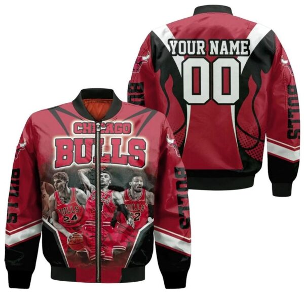 Chicago Bulls Michael Jordan With Legends Personalized Bomber Jacket