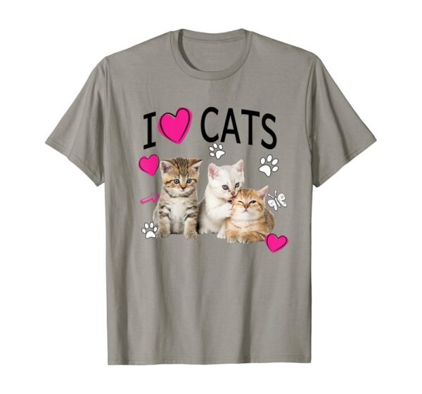 I Love Cats Kittens T-shirt