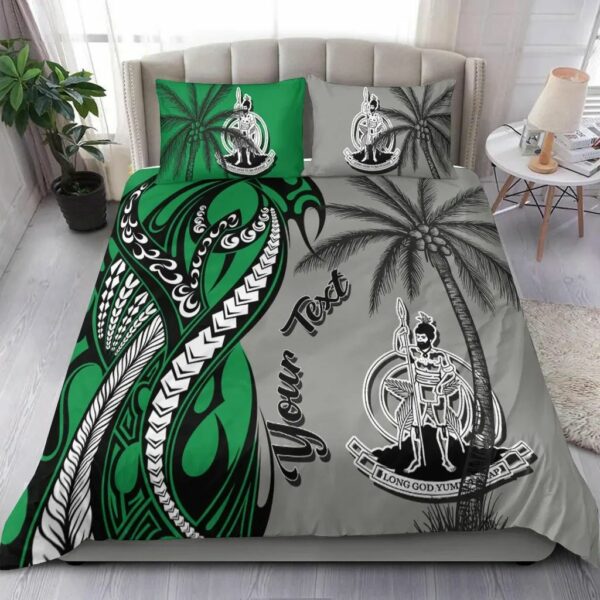 Personalized Bedding Set Long God Classical Coconut Tree
